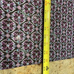 Vera Bradley Print Bandana Lilac Vines Pattern100% Cotton Scarf. 23x23”